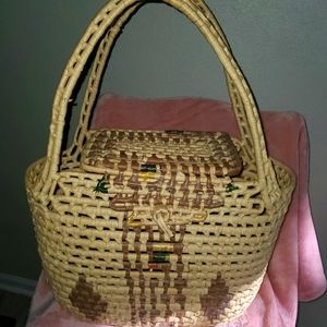 Wicker handbag